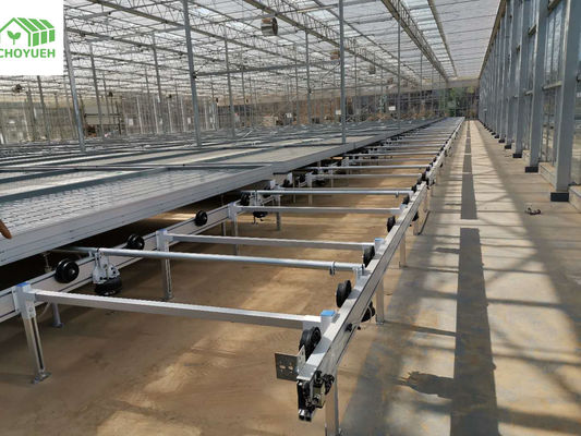 White Modern Steel Greenhouse Benches Easy Installation 200kgs Capacity
