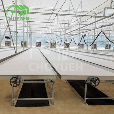 1.2mm Aluminum Greenhouse Benches Anodizing Load Capacity 100kg/M2