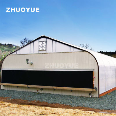 Curved Metal Frame Plastic Film Blackout Greenhouse Complete Kit Mushroom Farming