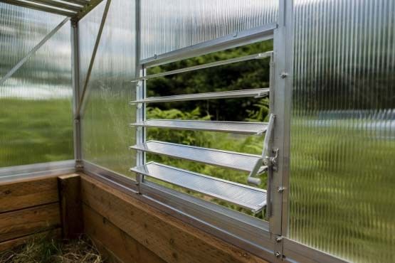 Customized Polycarbonate Sheet Greenhouse With Light Dep Wet Curtain