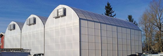 Medicinal Plants Light Deprivation Greenhouse Auto Blackout Greenhouse Span Width 9.6m