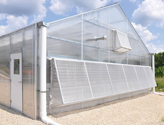 Hot Galvanized Steel Pipes Auto Light Deprivation Greenhouse With Blackout Curtain