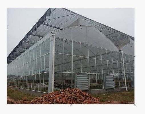 Rectangular Transparent Glass Greenhouse With High Durability