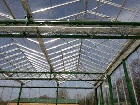 Solar Control Tempered Insulated Glass Greenhouse Hydroponics System With Accessories