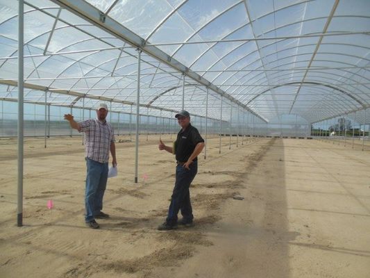 Multi Span Film Hydroponic Garden Greenhouse 10X30m Customizable